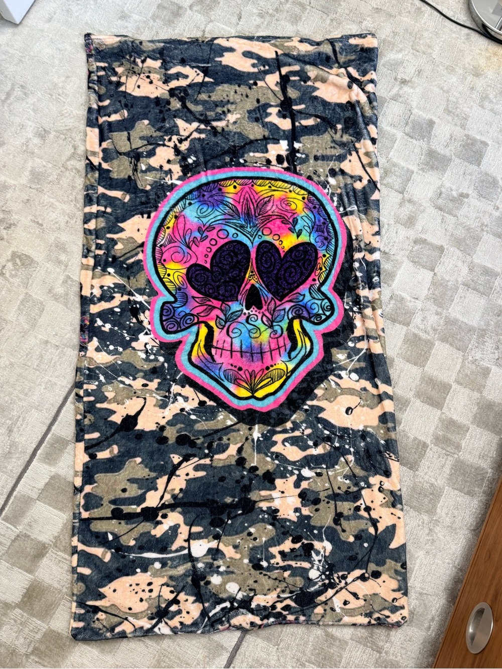 Sleep Sack - colorful skull